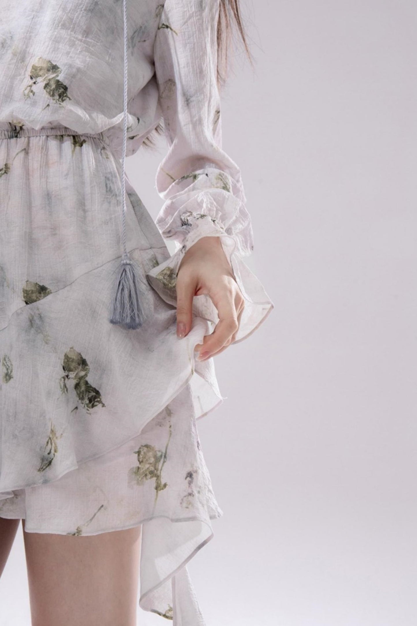 Misty V-Neck Tie-Dye Dress