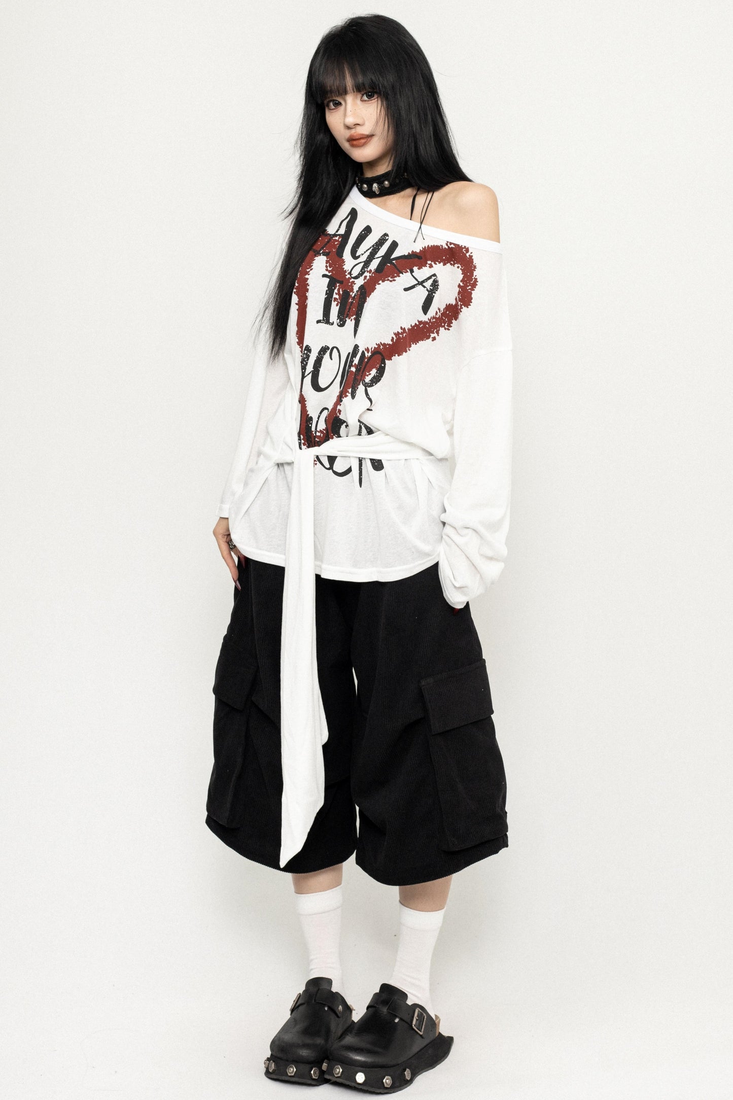 American Retro Love Print Top