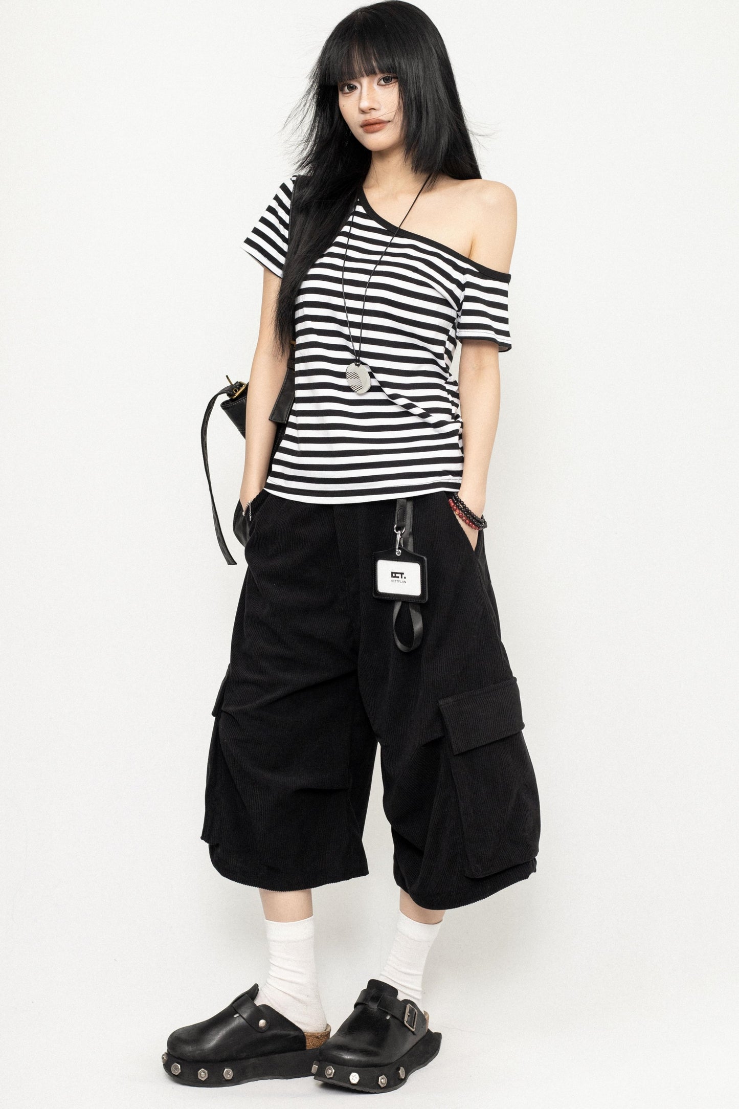 Casual Stripe Short T-Shirt