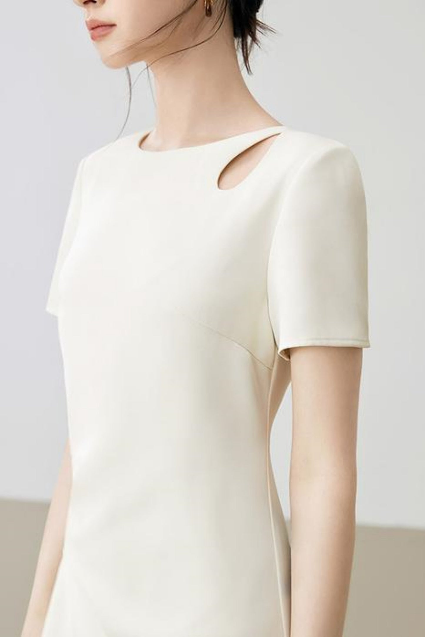 Refined Short Sleeve Maxi Dress