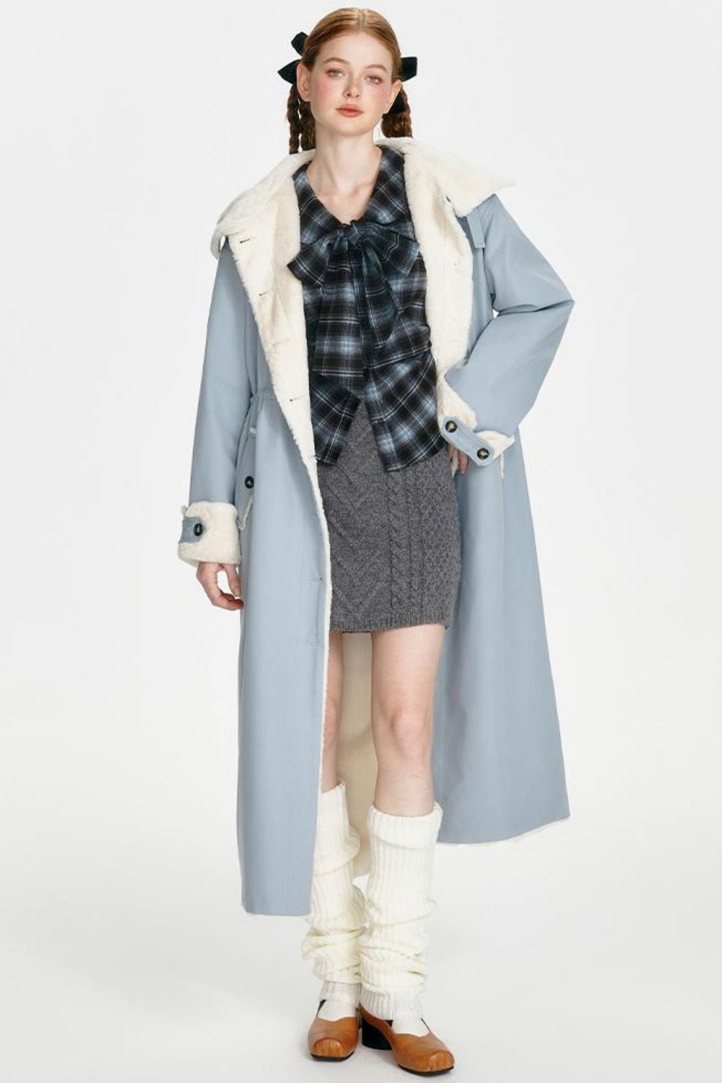 Navy Collar Collegiate Plaid Shirt