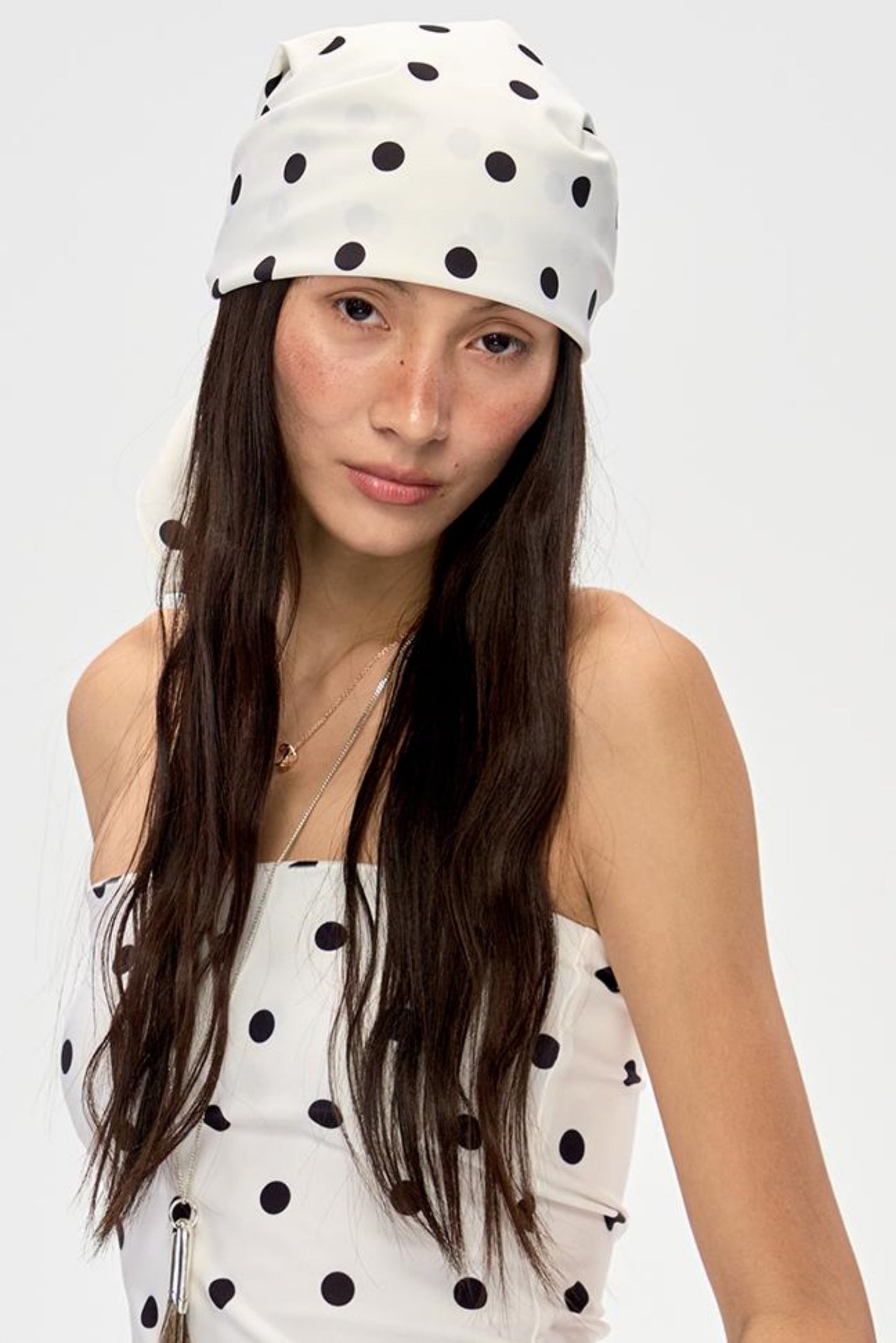 Polka Dot Bandeau Hoodie