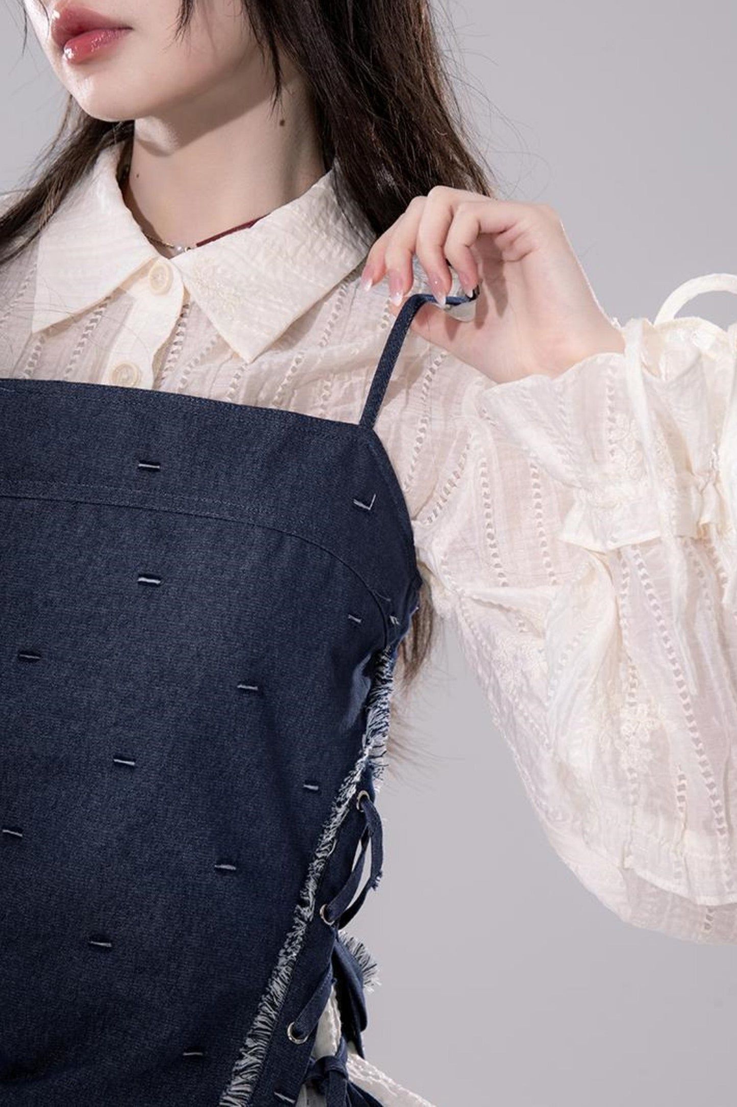 Tranquil Textured Camisole & Skirt Set