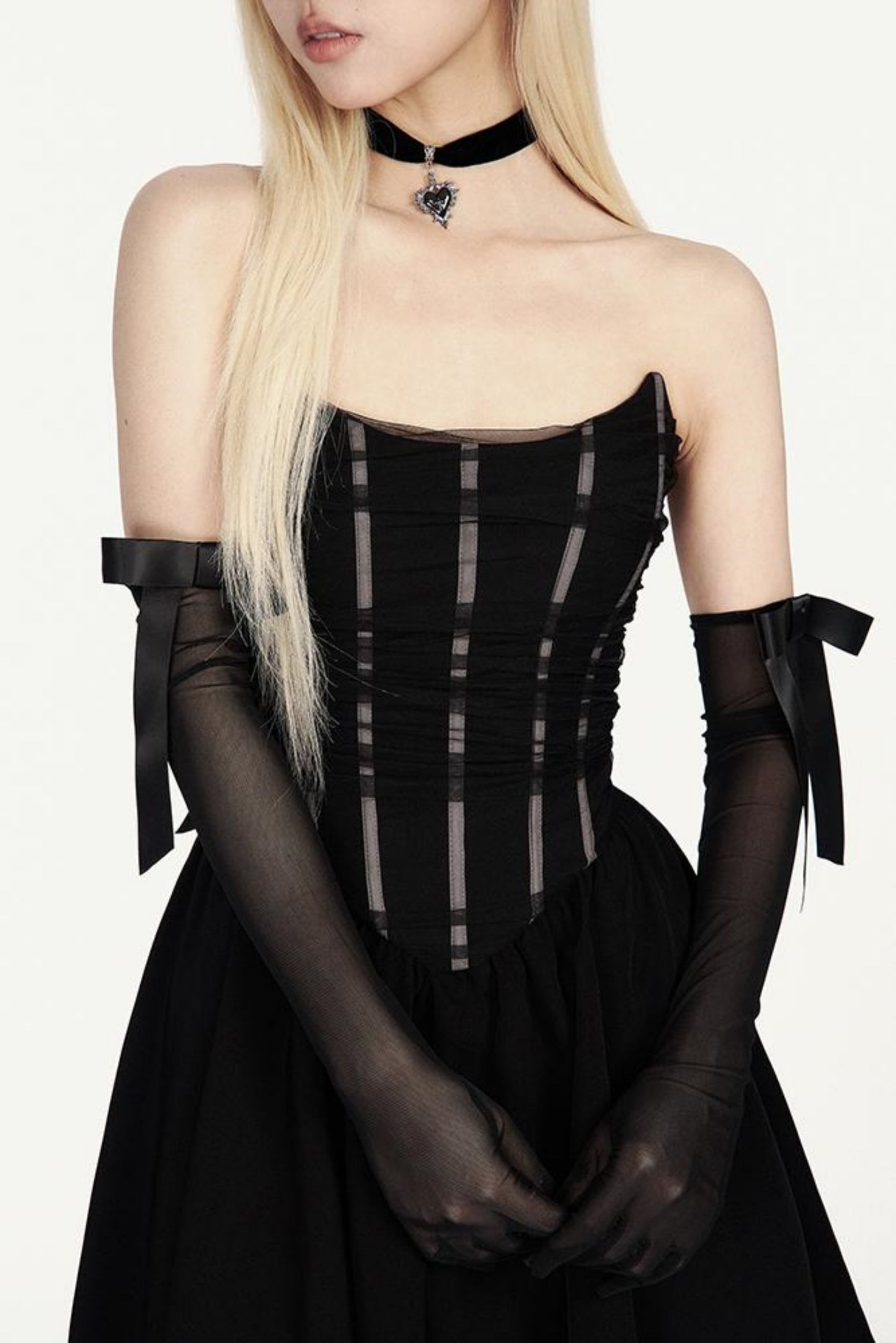 Moonlit Cross Choker