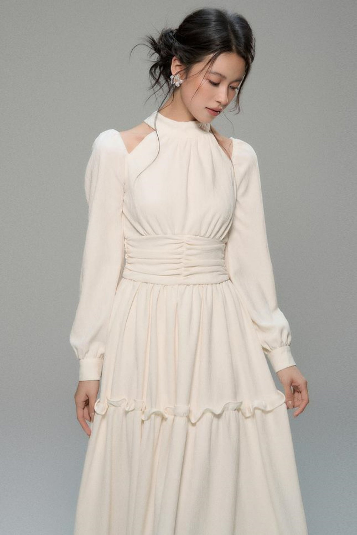 Vintage Sea Salt Oatmeal Dress