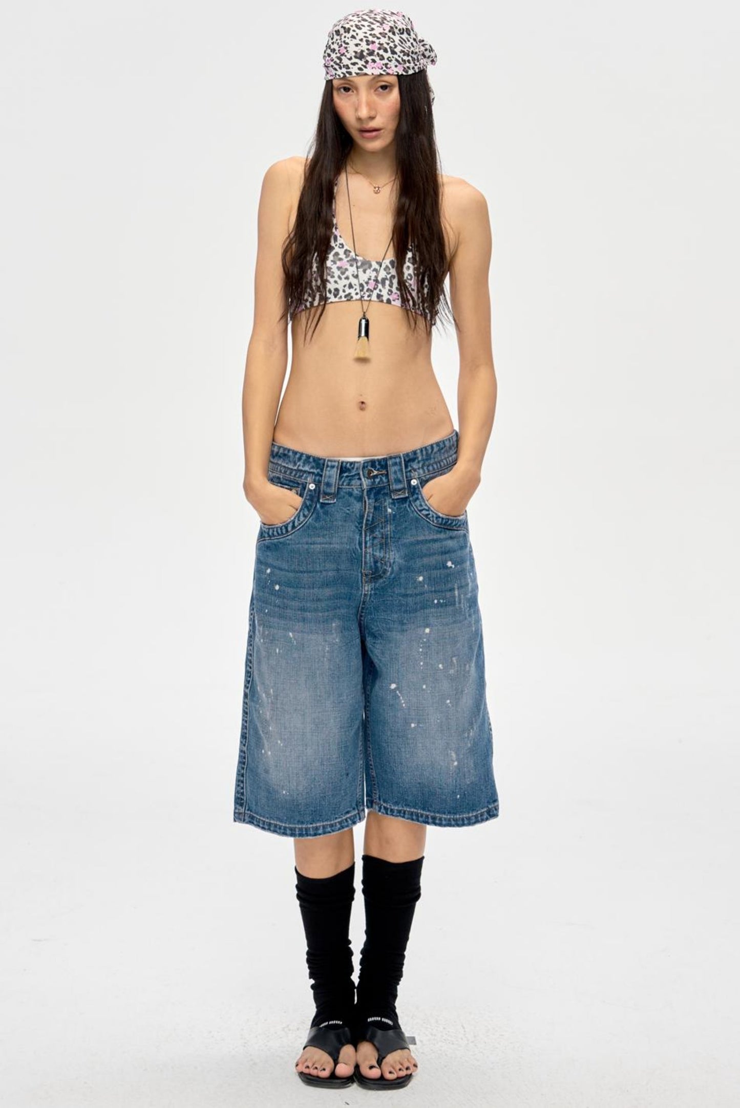 Retro Polka Dot Bandana Scarf