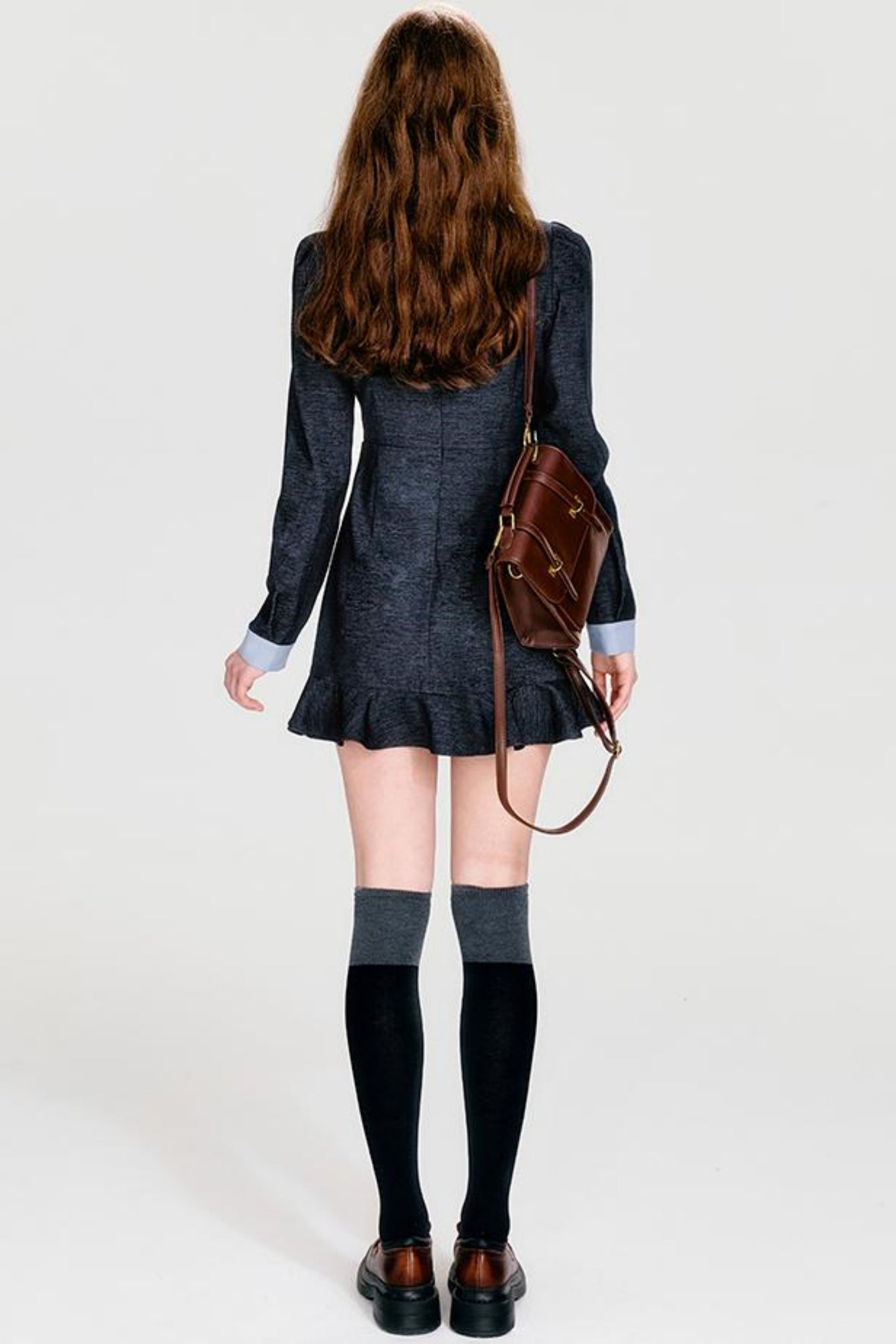 Color-Block Bow Dress