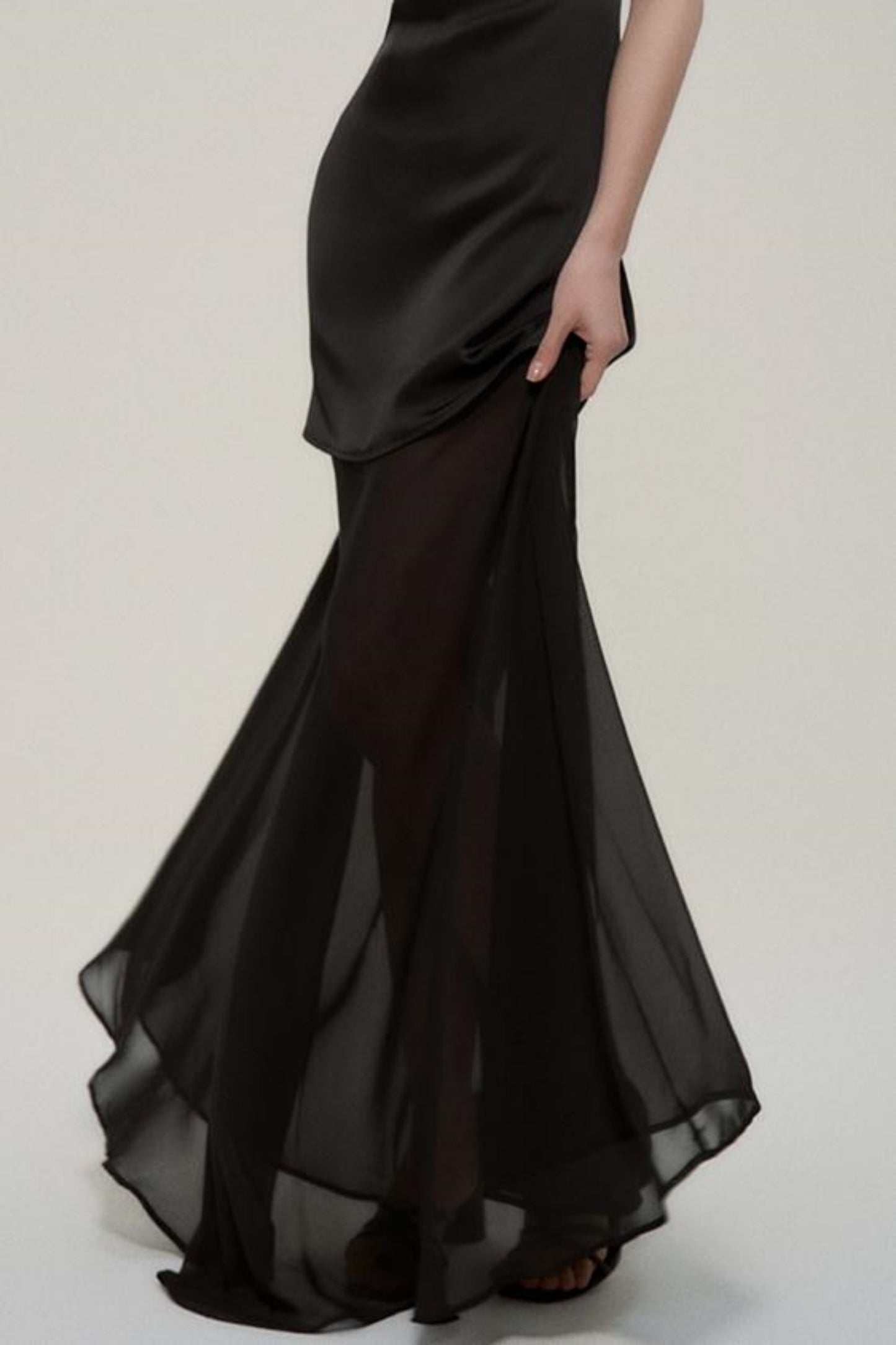 Elegant Black Halter Dress