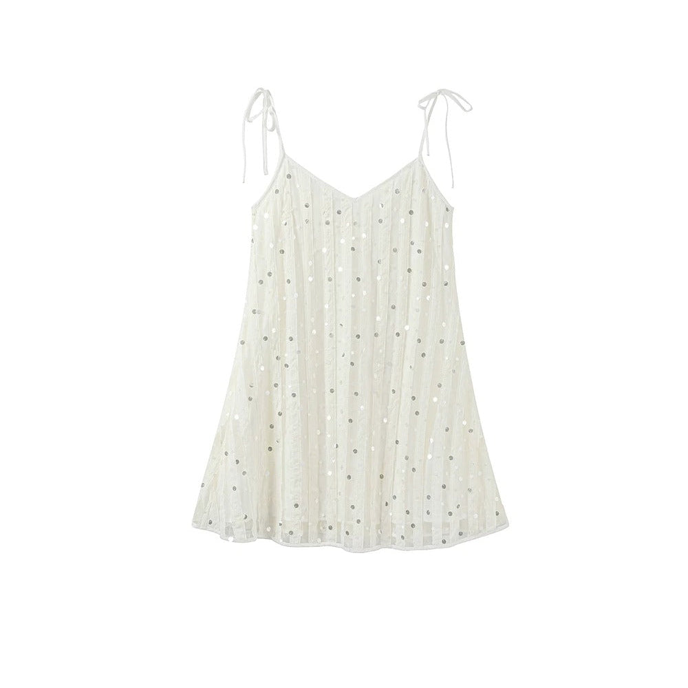 Abito in rete con paillettes scintillanti