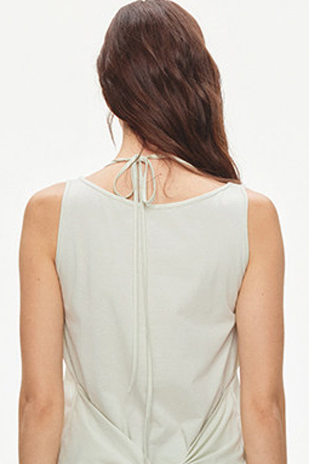 Layered-Look Tie U-Neck Camisole