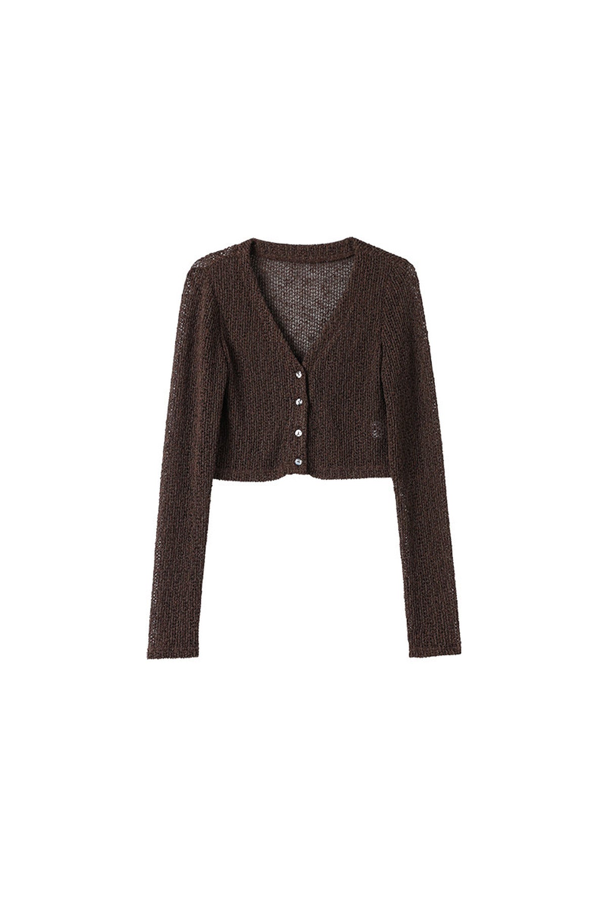 Loose Fit Long Sleeve Knit Cardigan
