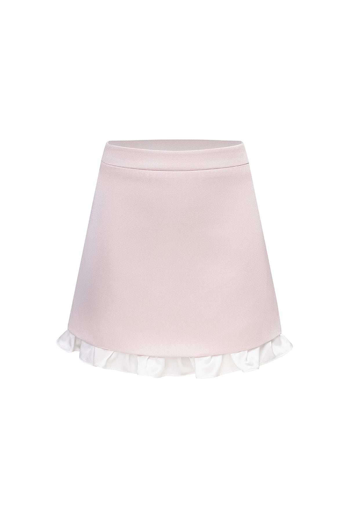 Satin Jacket and Ruffled Hip-Hugging Skirt Set-Up