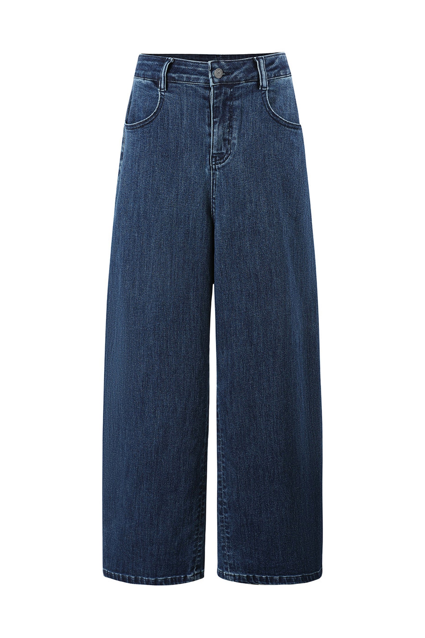 Vaqueros de pernera ancha azul oscuro