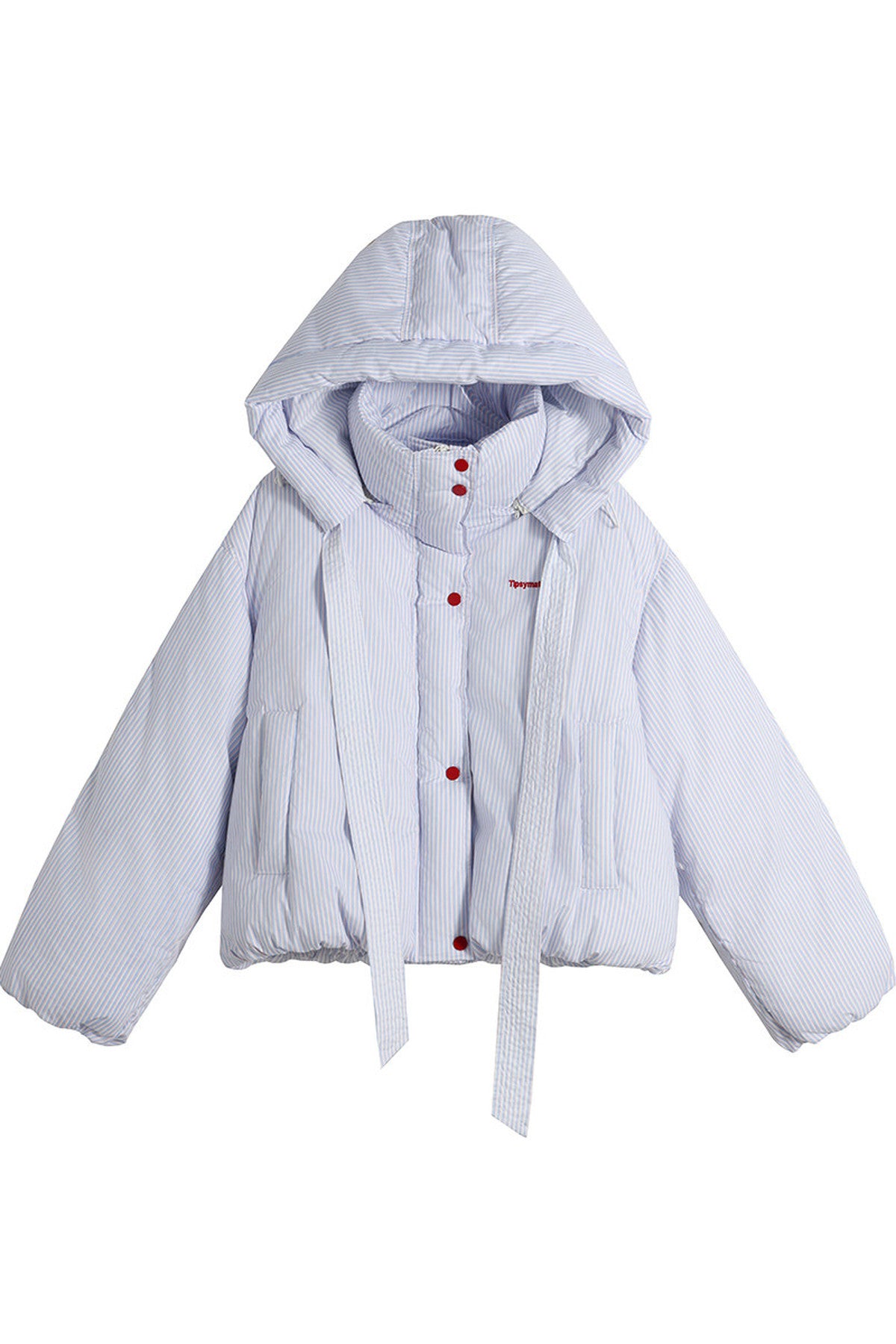 Two-Tone Short Puffer Jacket