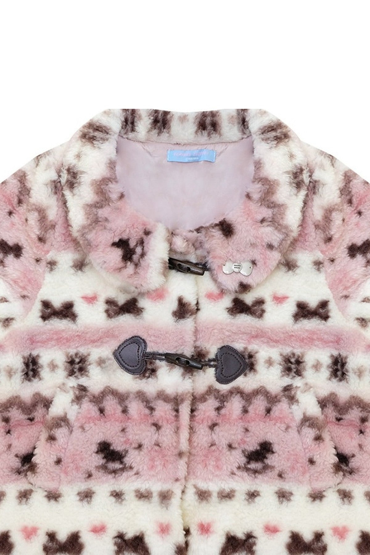 Pink Sherpa Duffle Jacket