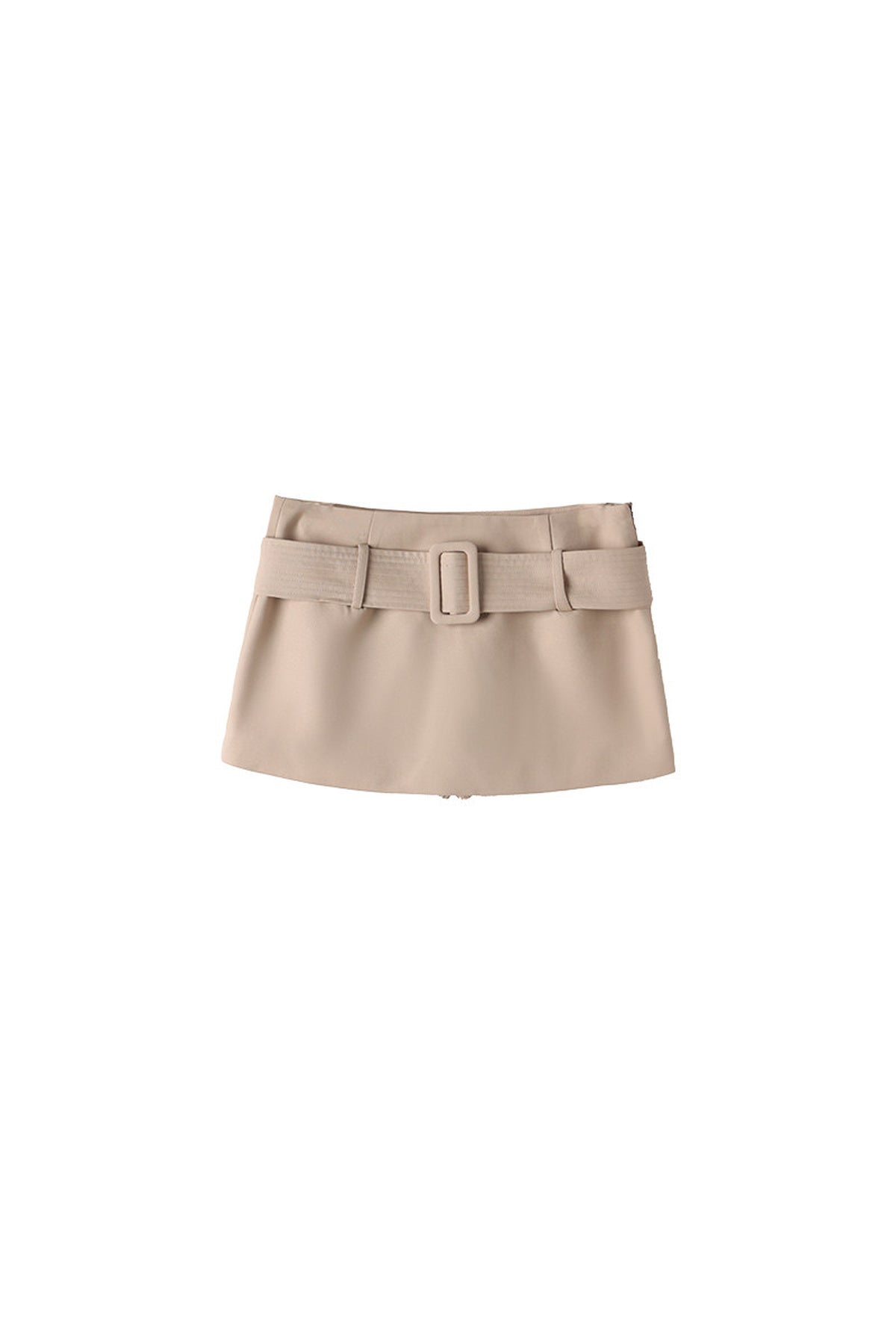 Light Khaki Low-Waist Hip-Hugging Skirt