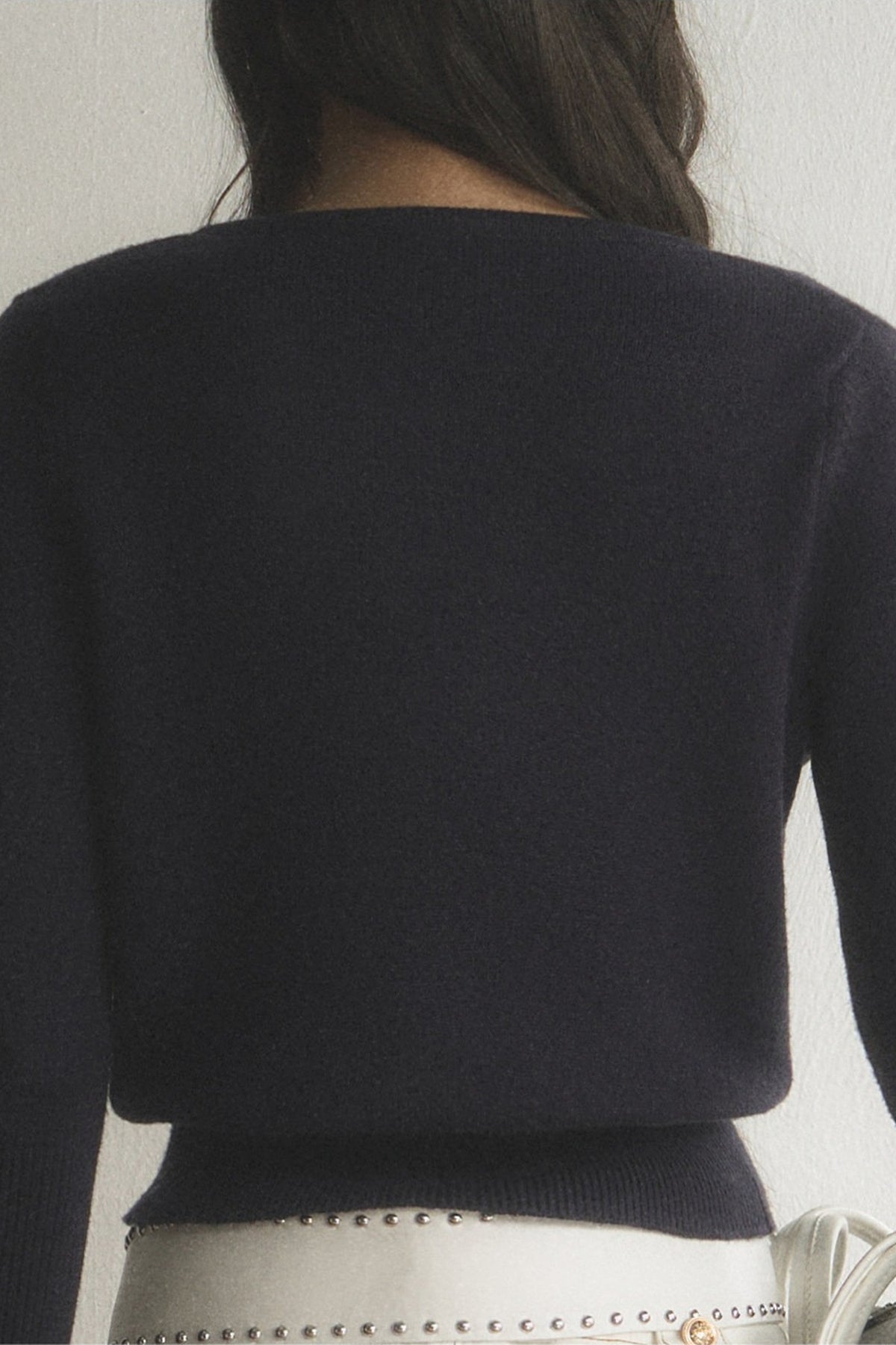Short Retro Lapel Knitted Cardigan