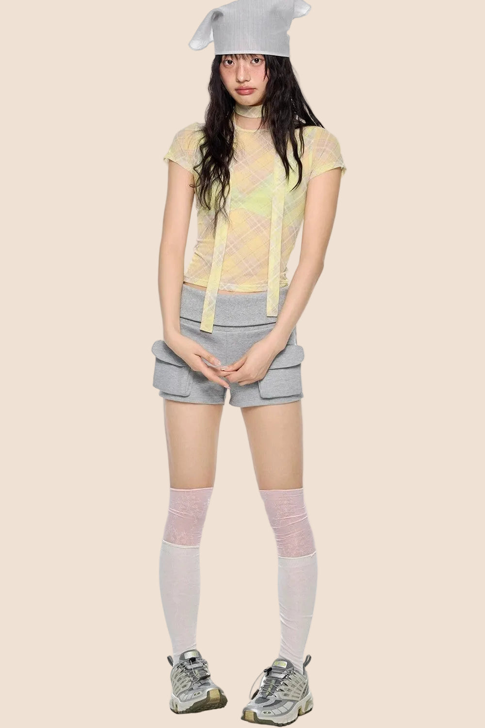 Vintage Elastic Sports Shorts