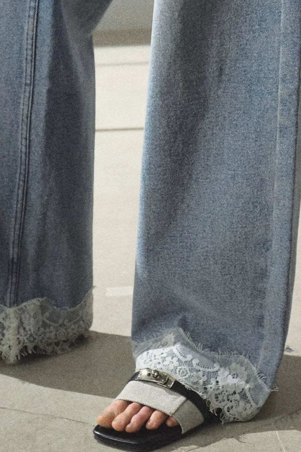Bohemien-Sommer-Jeans im Used-Look