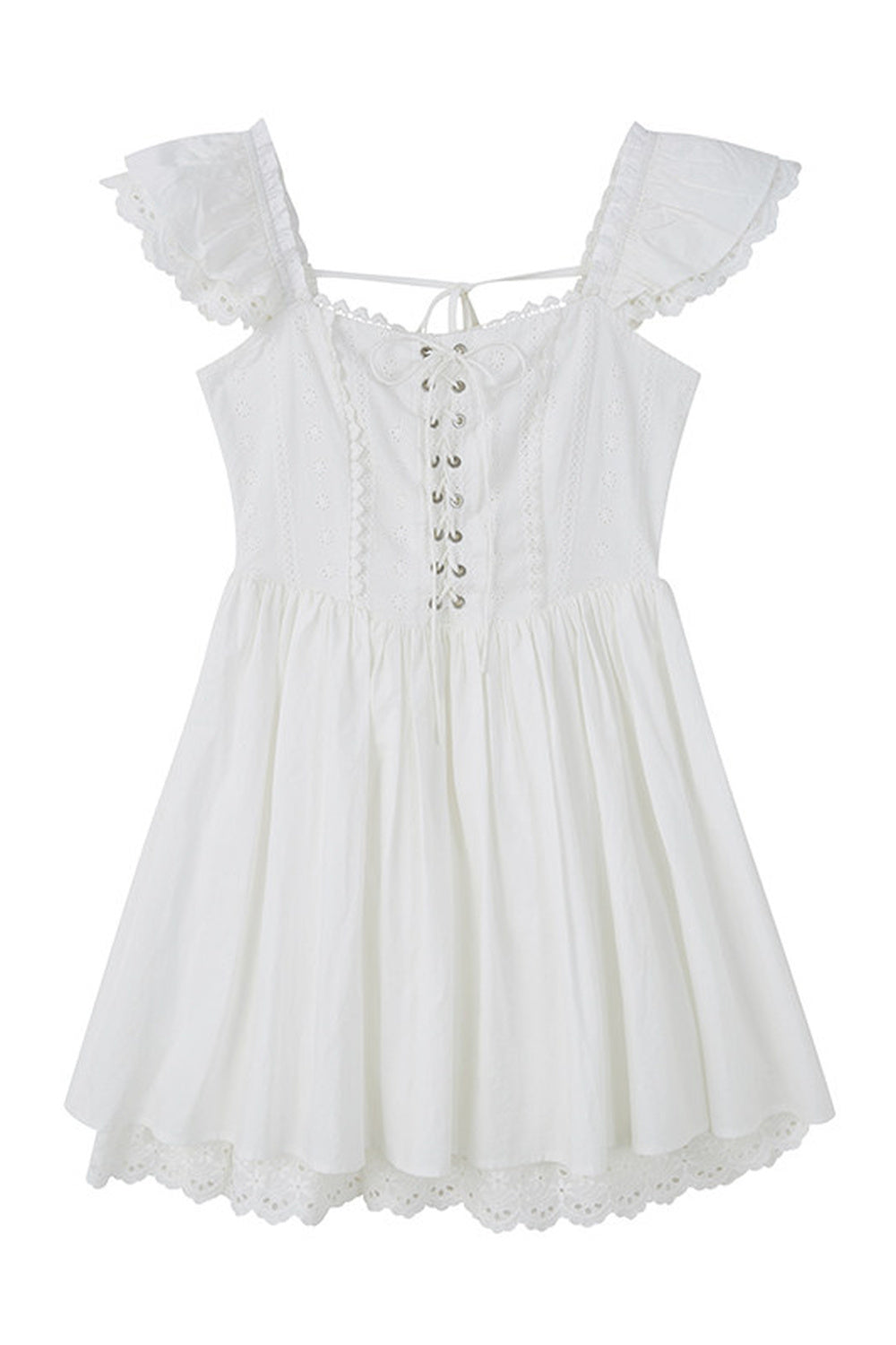 Jacquard Lace Patchwork Dress