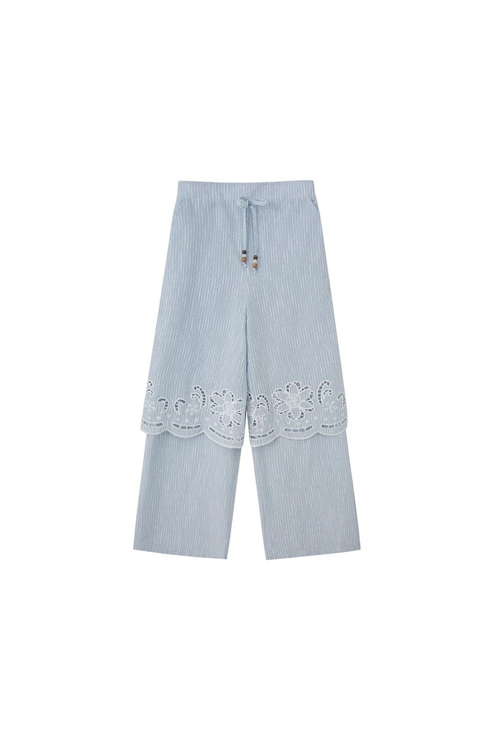 Embroidered Cutout Camisole Set