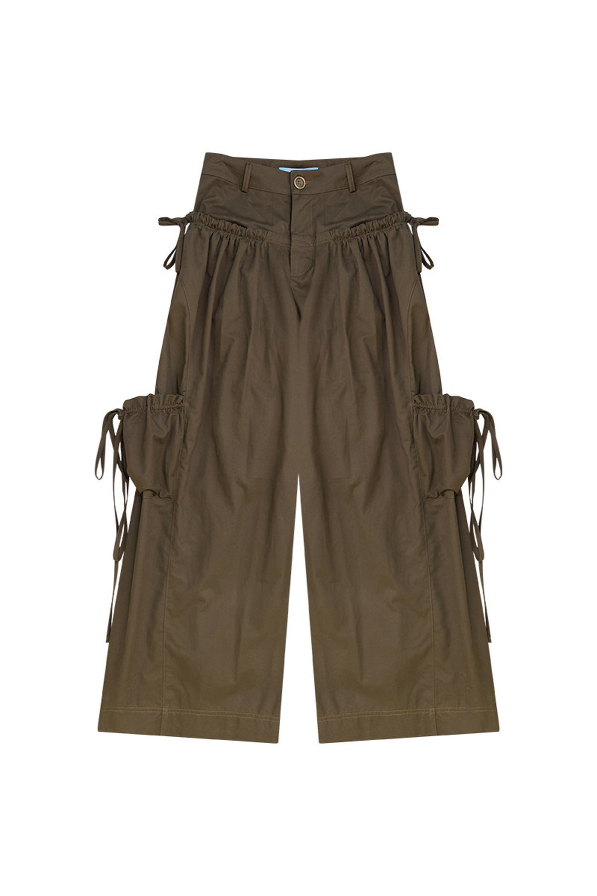 High-Waisted Wide-Leg Cargo Pants