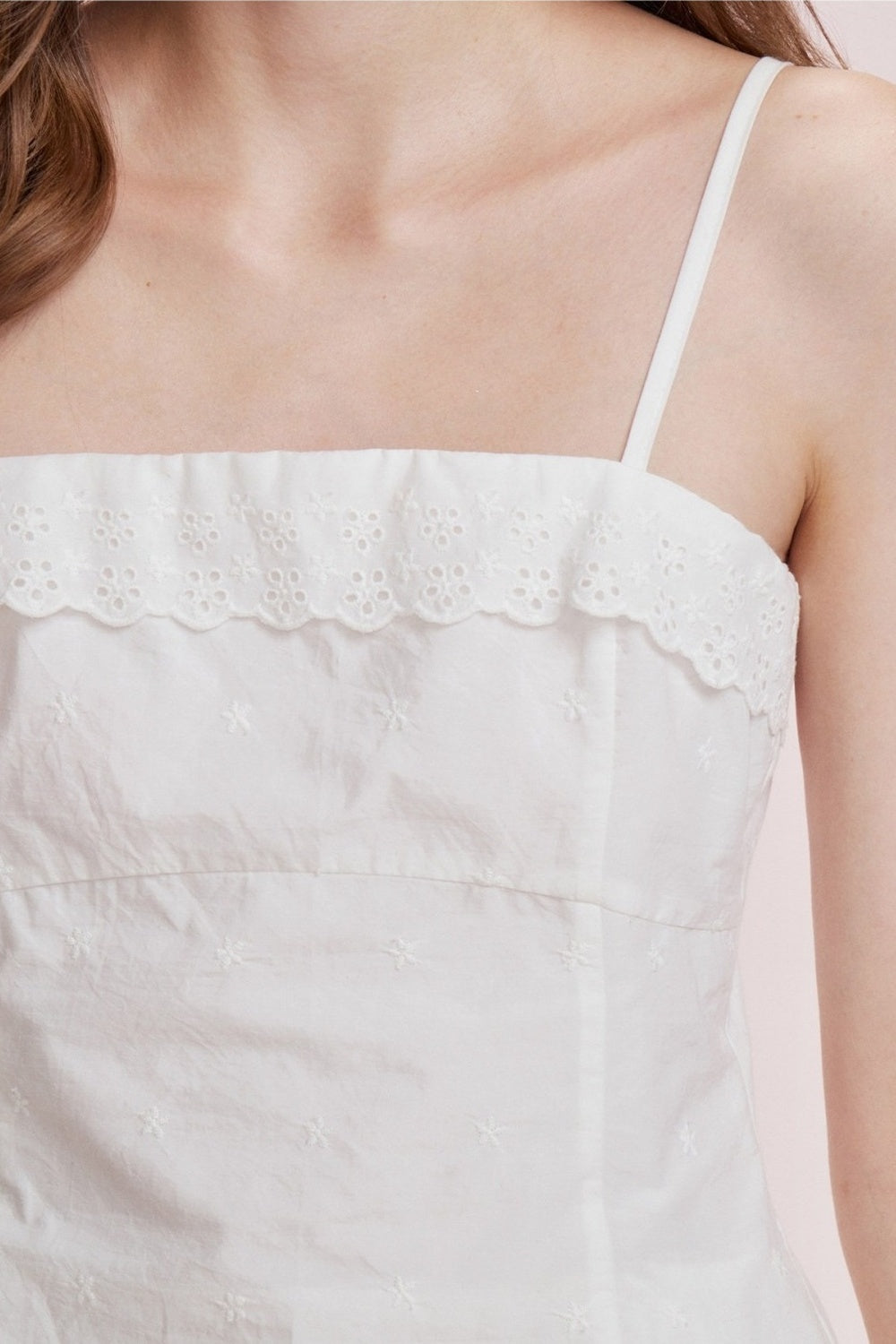 French Double-Layer Lace Spaghetti Strap Dress and Cardigan Set-Up