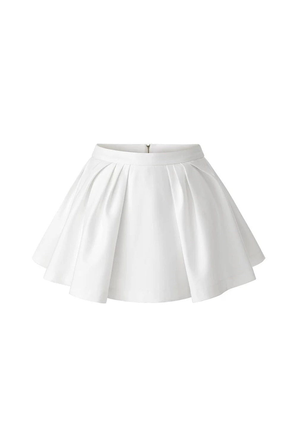 Color-Block Short-Sleeve Cardigan and Puffy Skirt Set