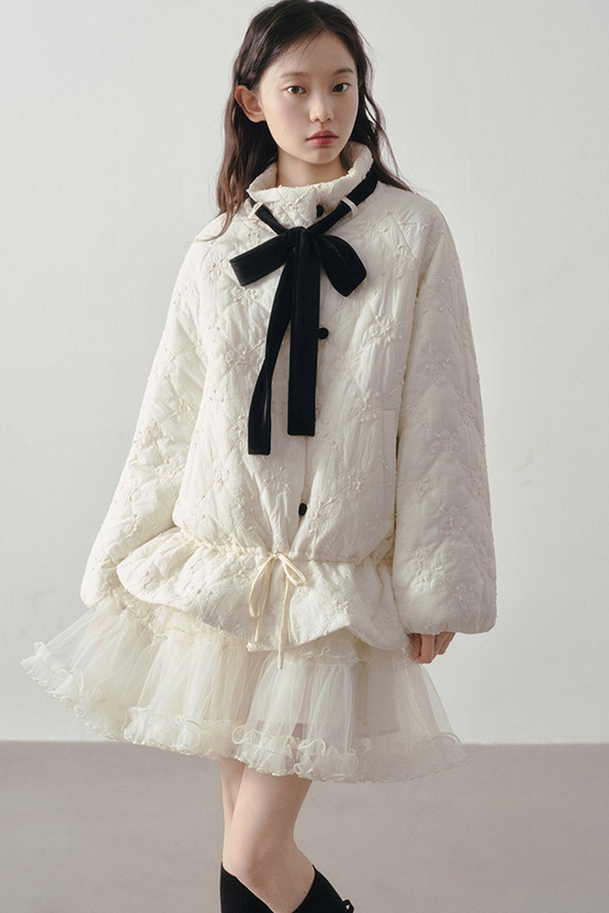 Multi-Layered Tulle Ruffle Skirt
