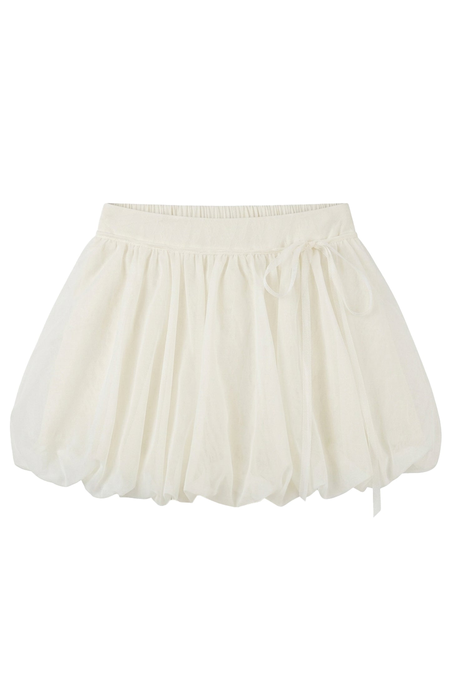 Satin Bow Lace Camisole and Flower Bud Skirt Set-Up