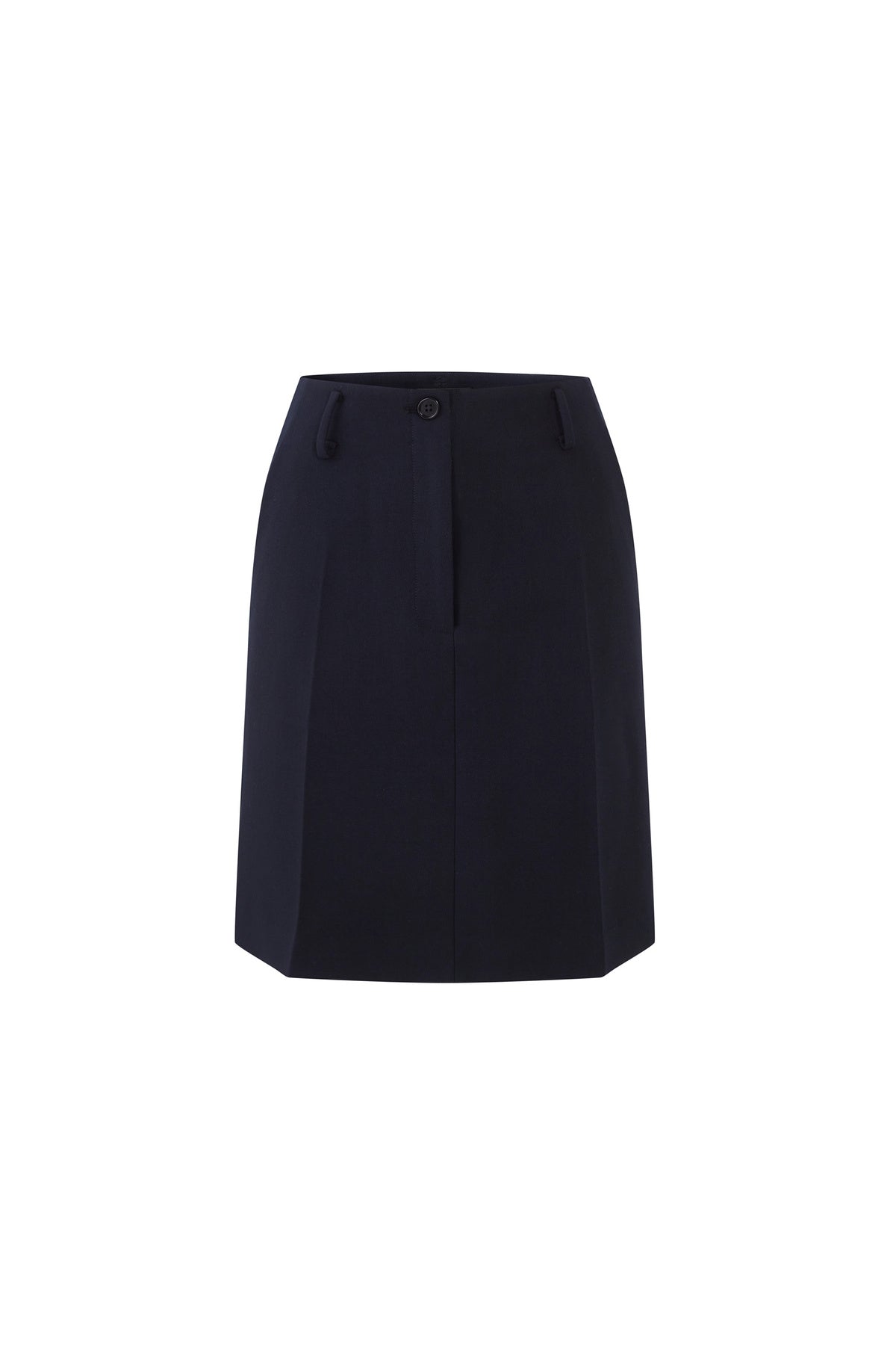High-Waisted Pleated A-Line Skirt