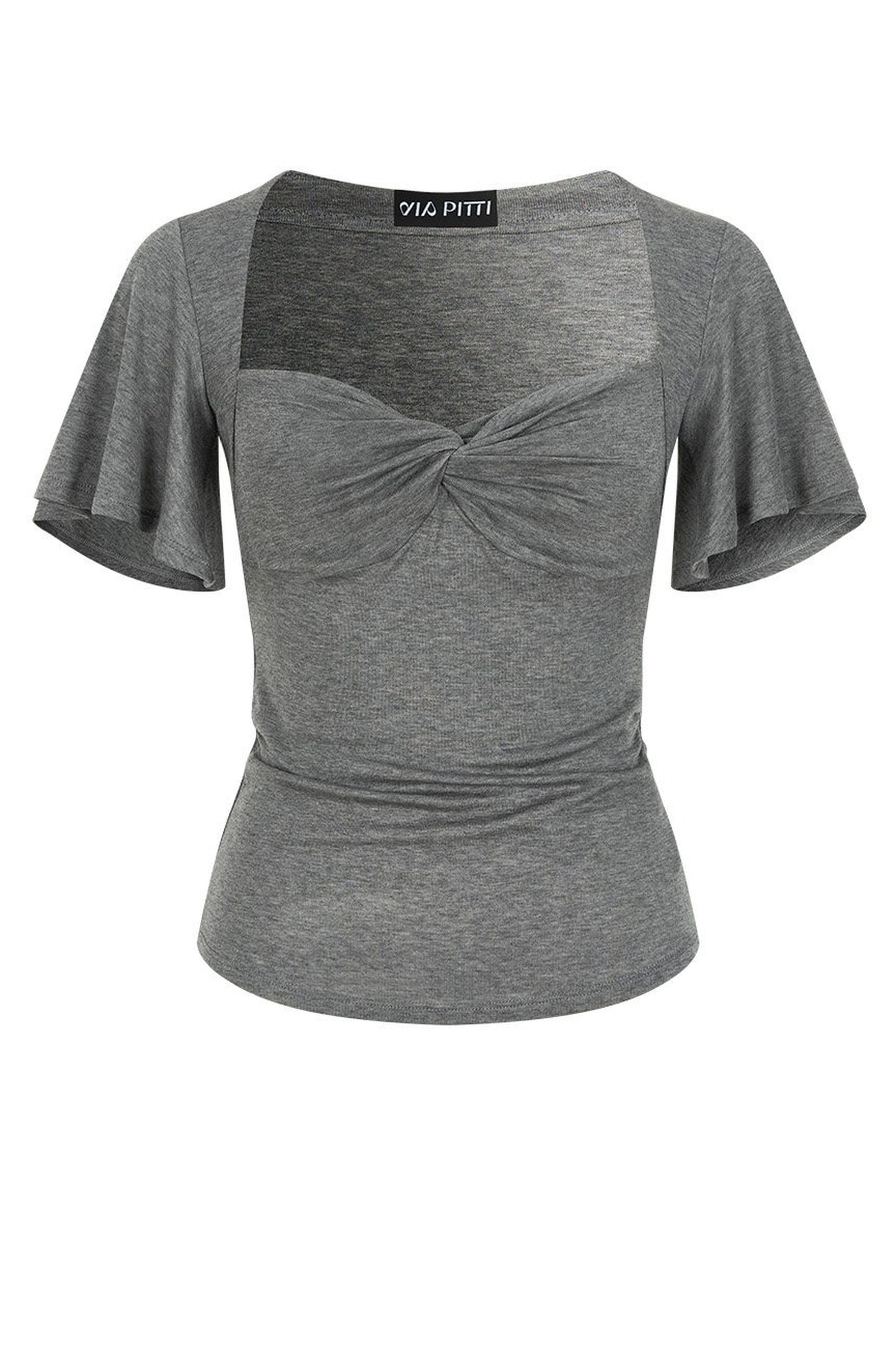 Cross-Twisted Tencel Wool X-Line Top