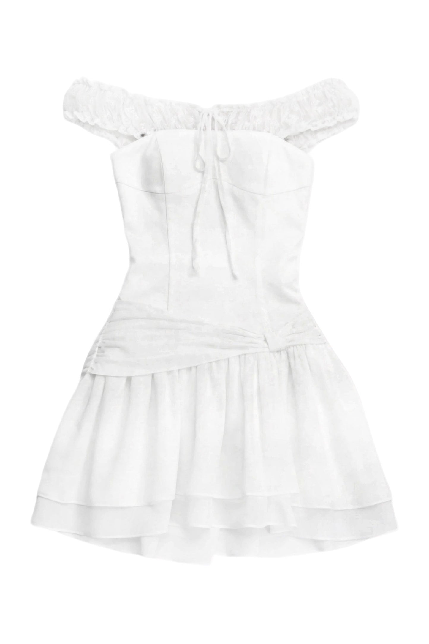 Moonlight Lace One-Shoulder Dress