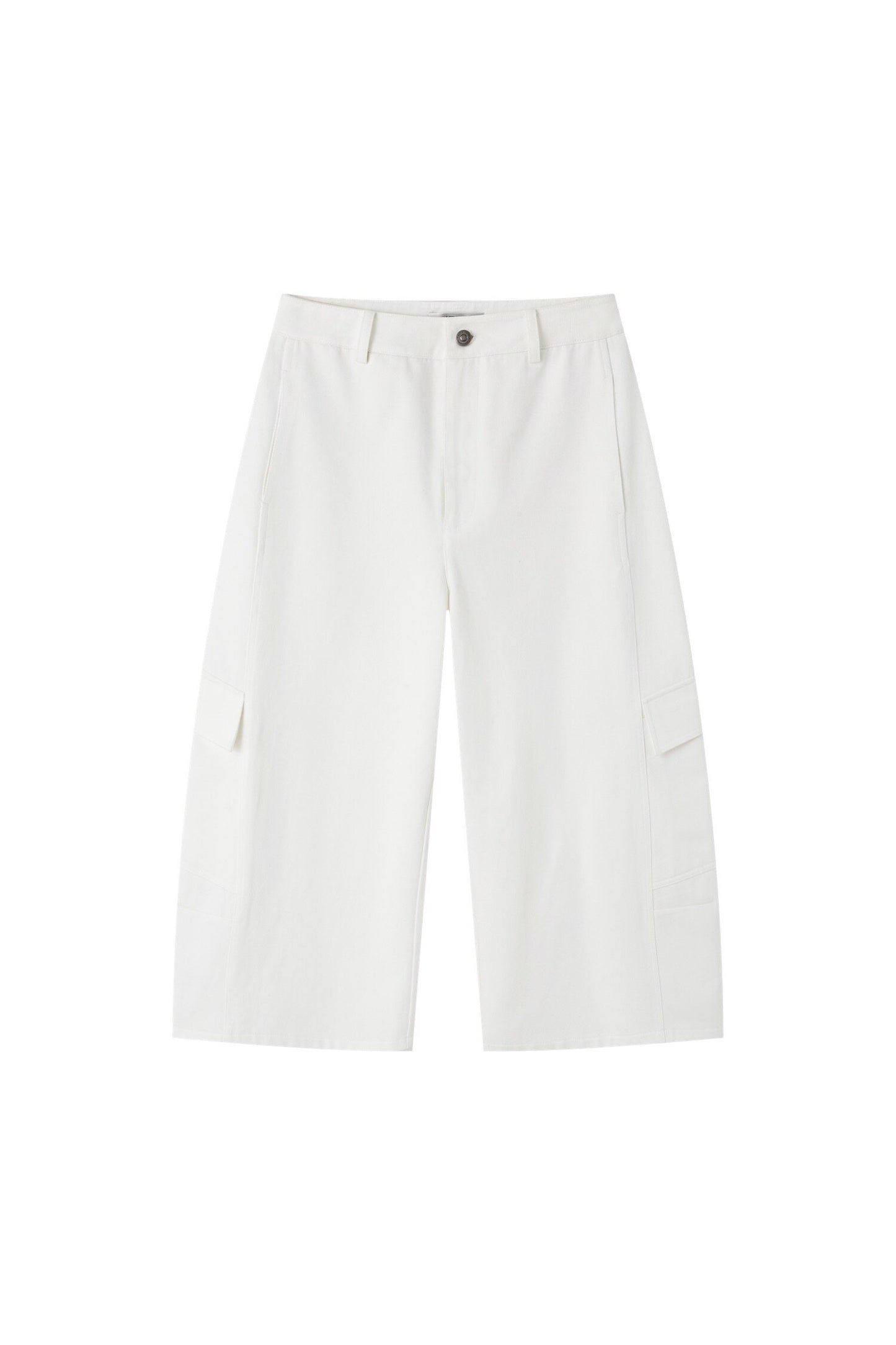 Workwear Casual Denim Cropped Pants