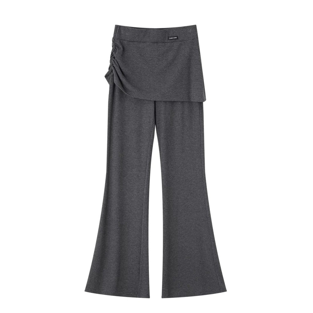 V-Neck Ruched Two-Piece Set-Up