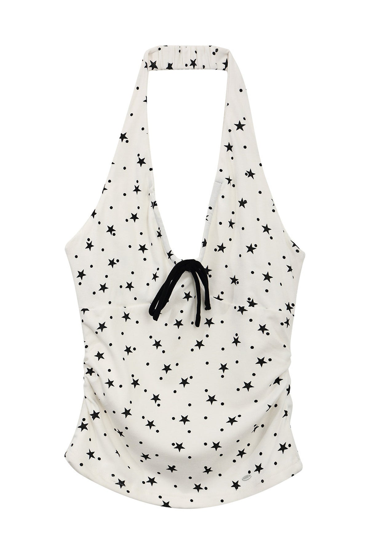 Top halter con estampado de estrellas