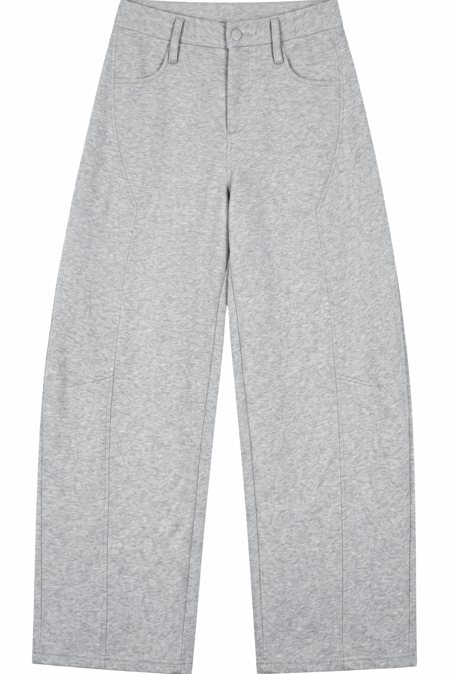 Ensemble sweat-shirt à capuche gris et pantalon large
