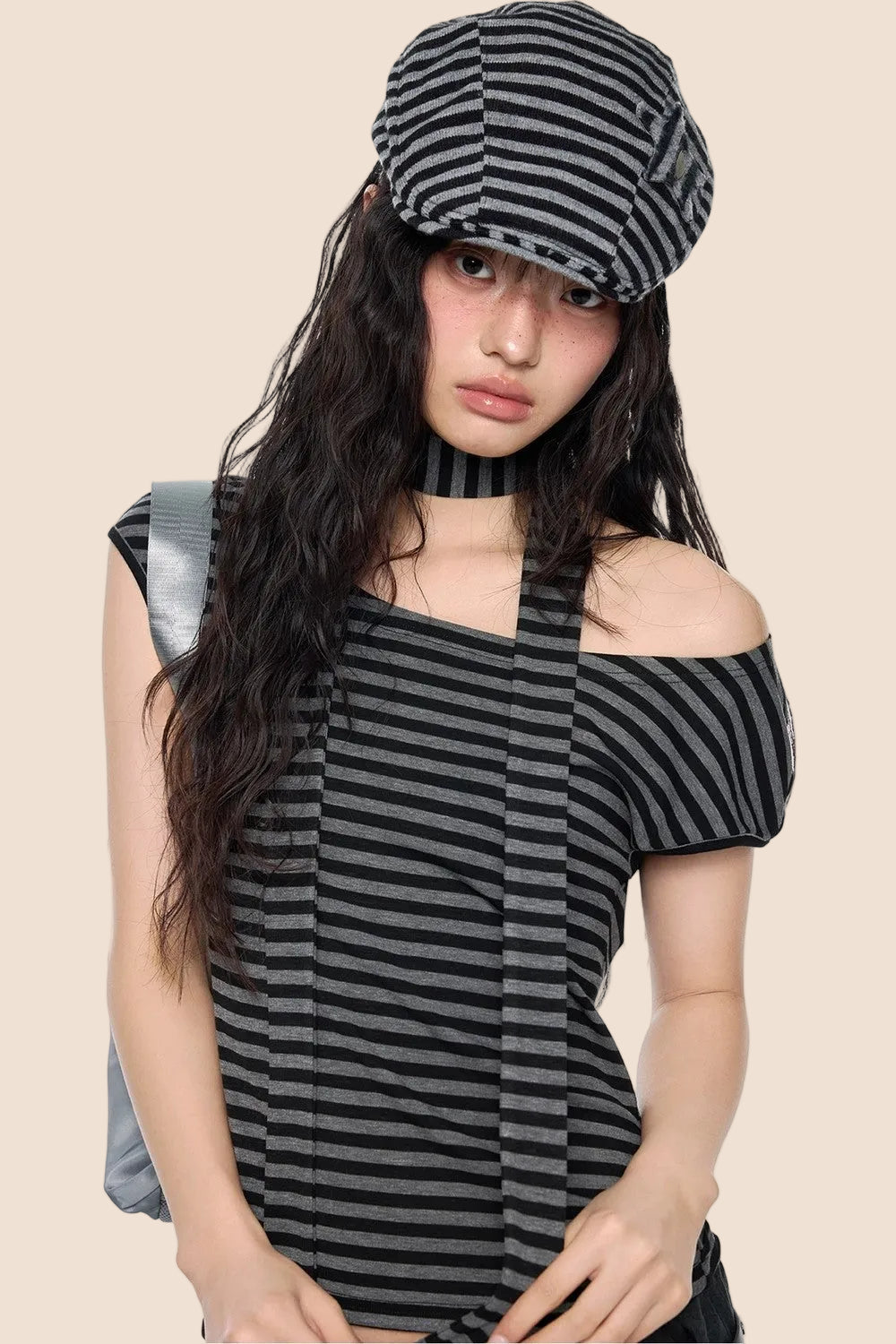 Striped Off-Shoulder Top