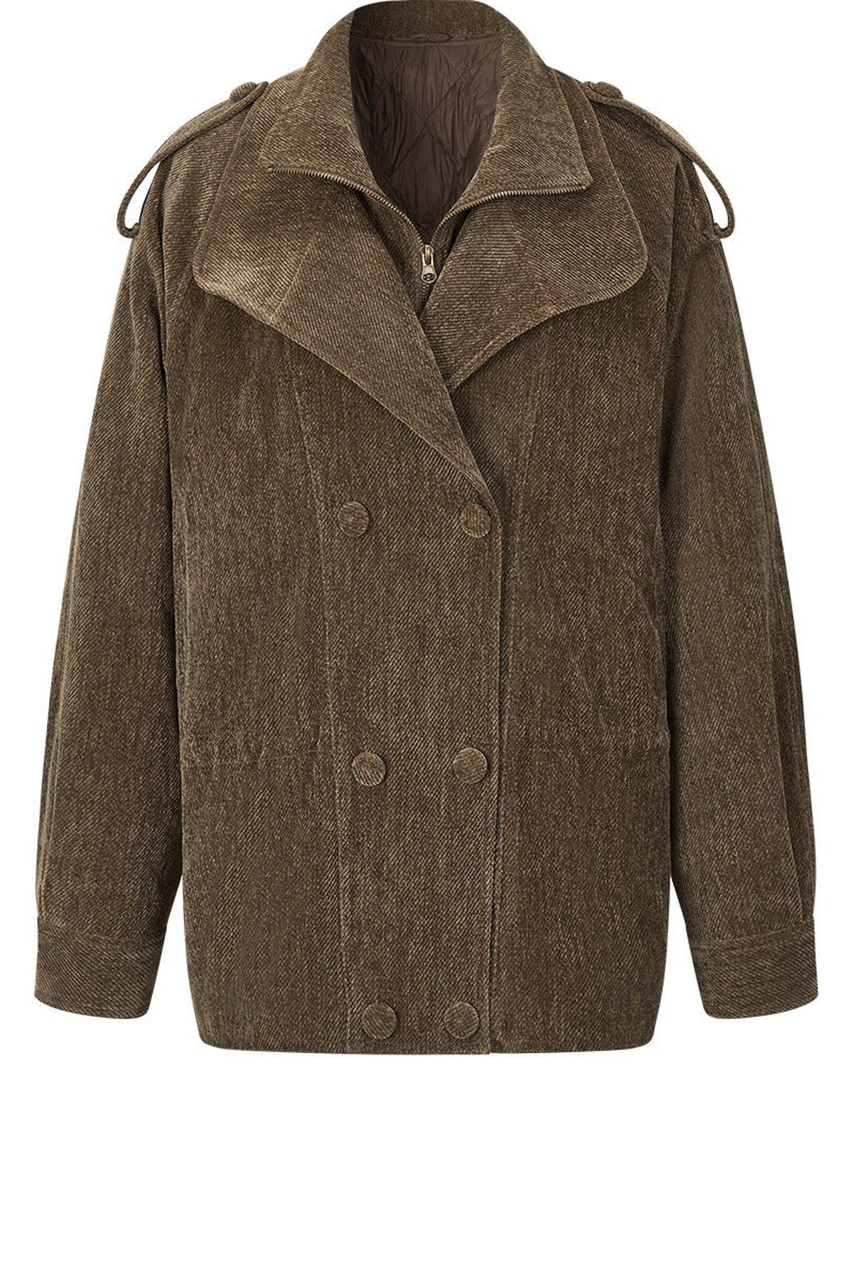 Detachable Chenille Down Jacket