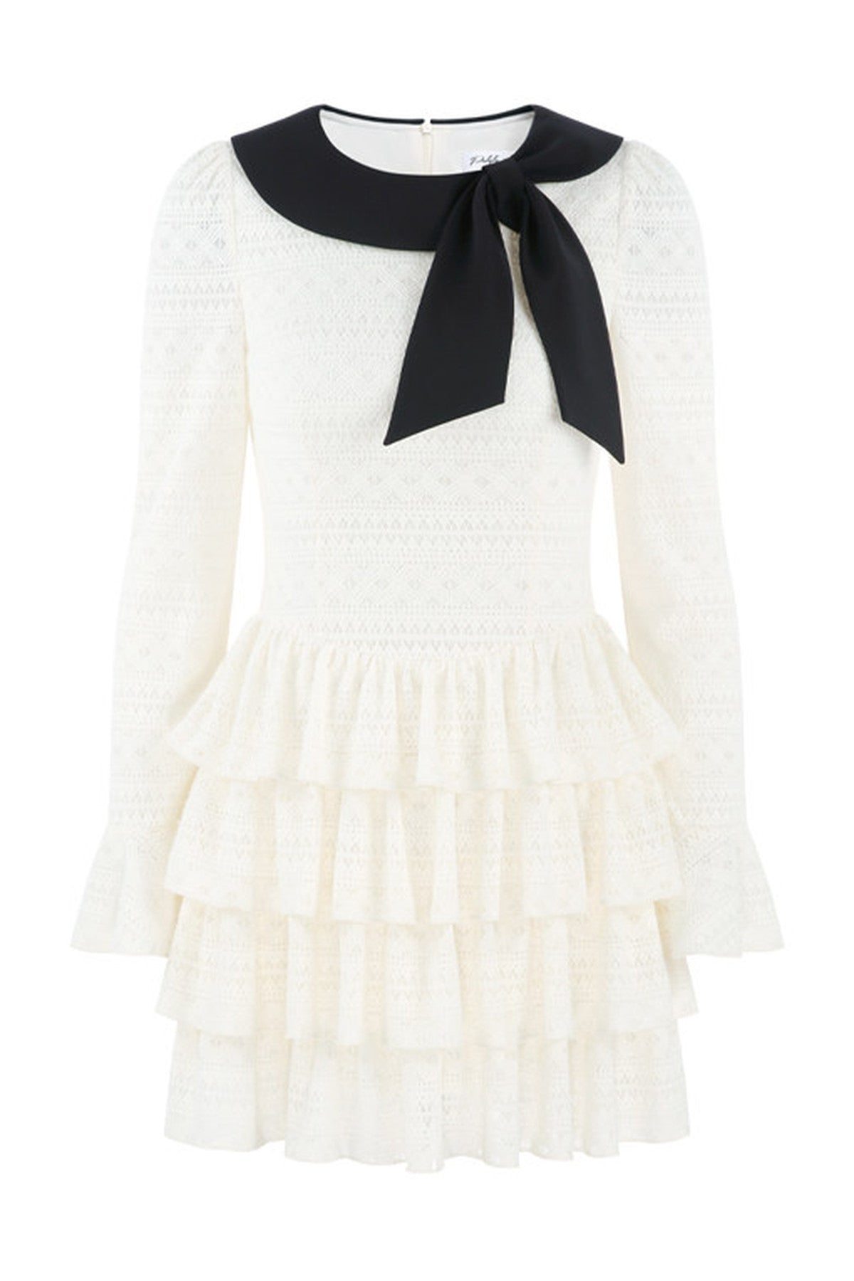 Apricot Knitted Tiered Dress