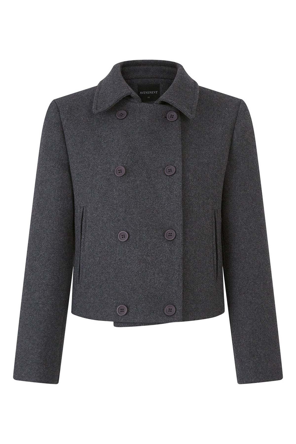 Double-Breasted Wool Coat