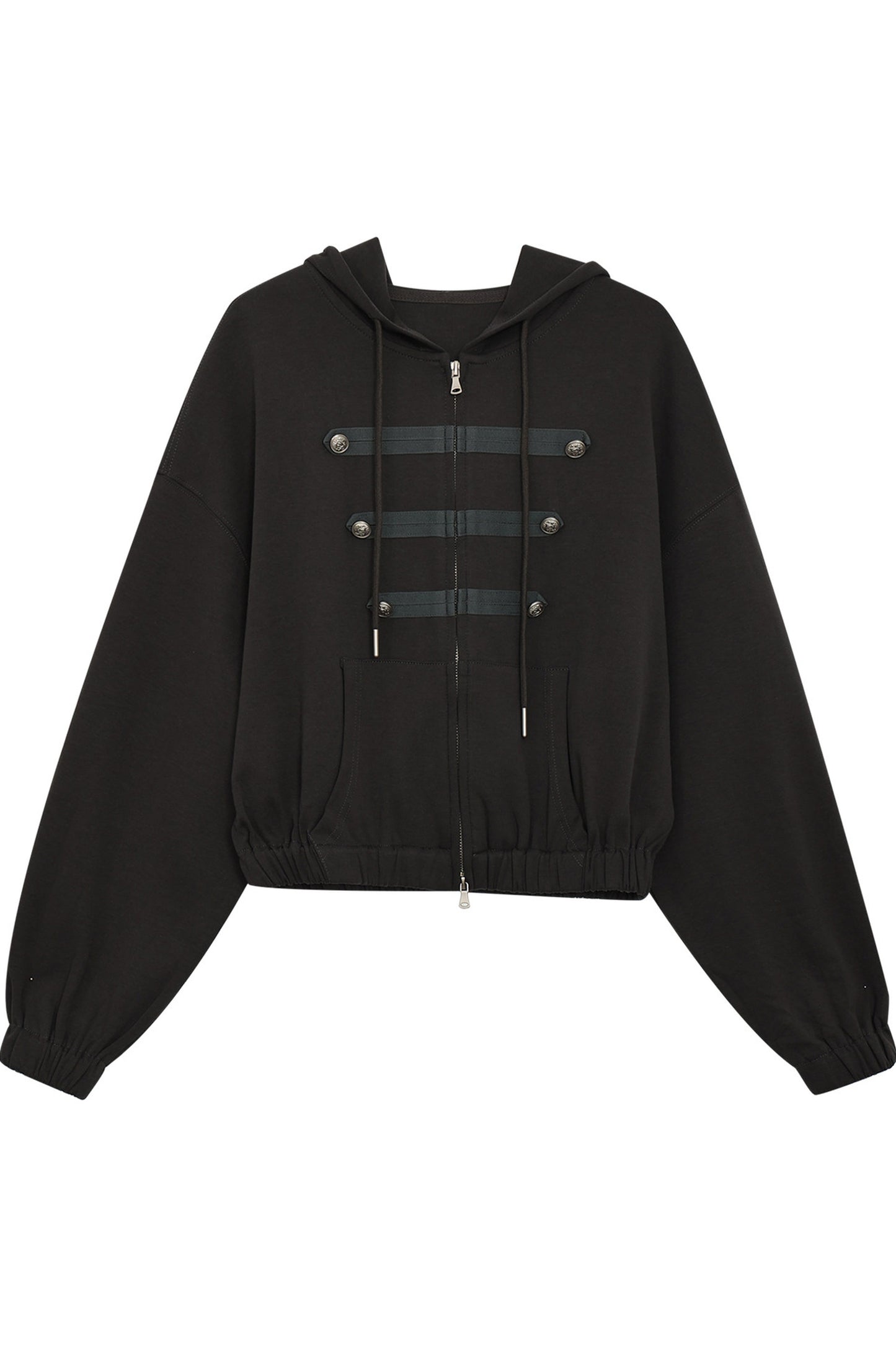 Retro Napoleon Hooded Sweatshirt and Skirt Set-Up