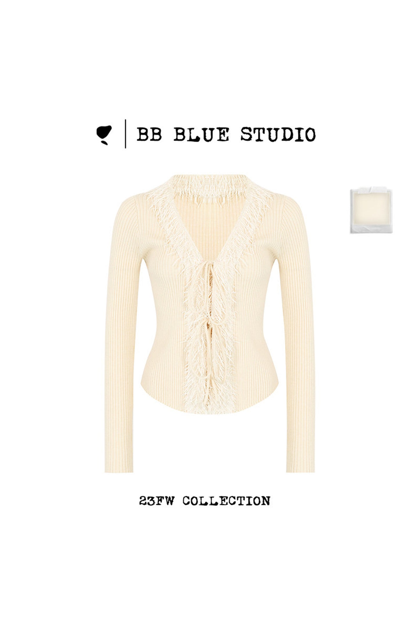 V-Neck Tassel Knit Cardigan Sweater