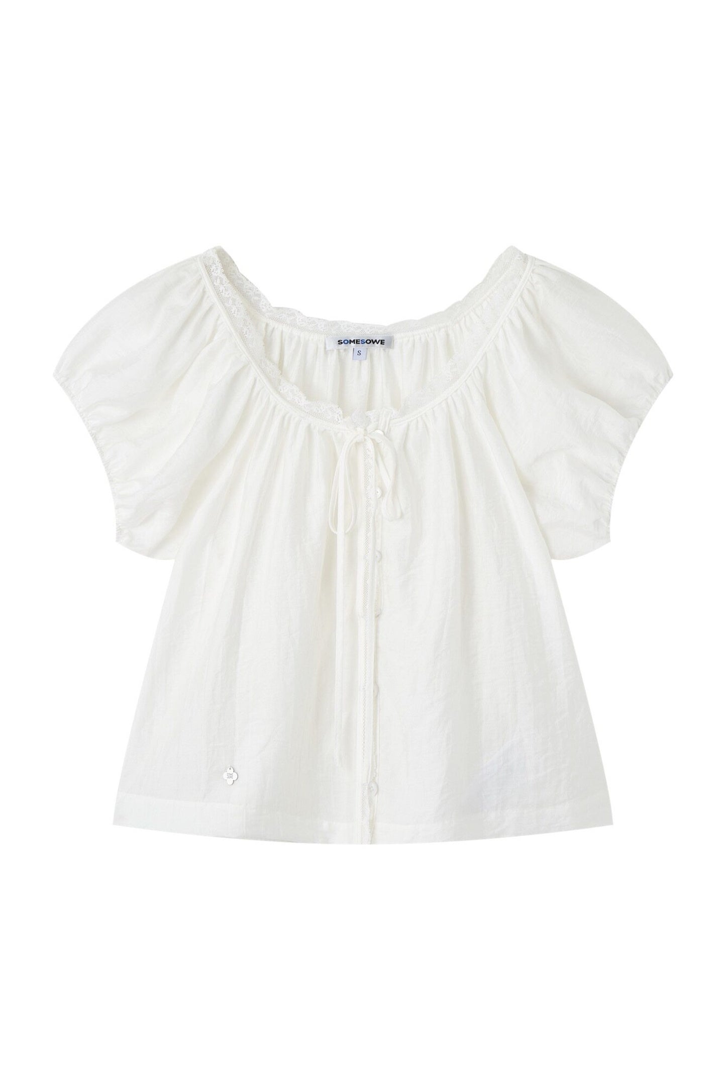 Cloud Puff Sleeve Short-Sleeved Shirt