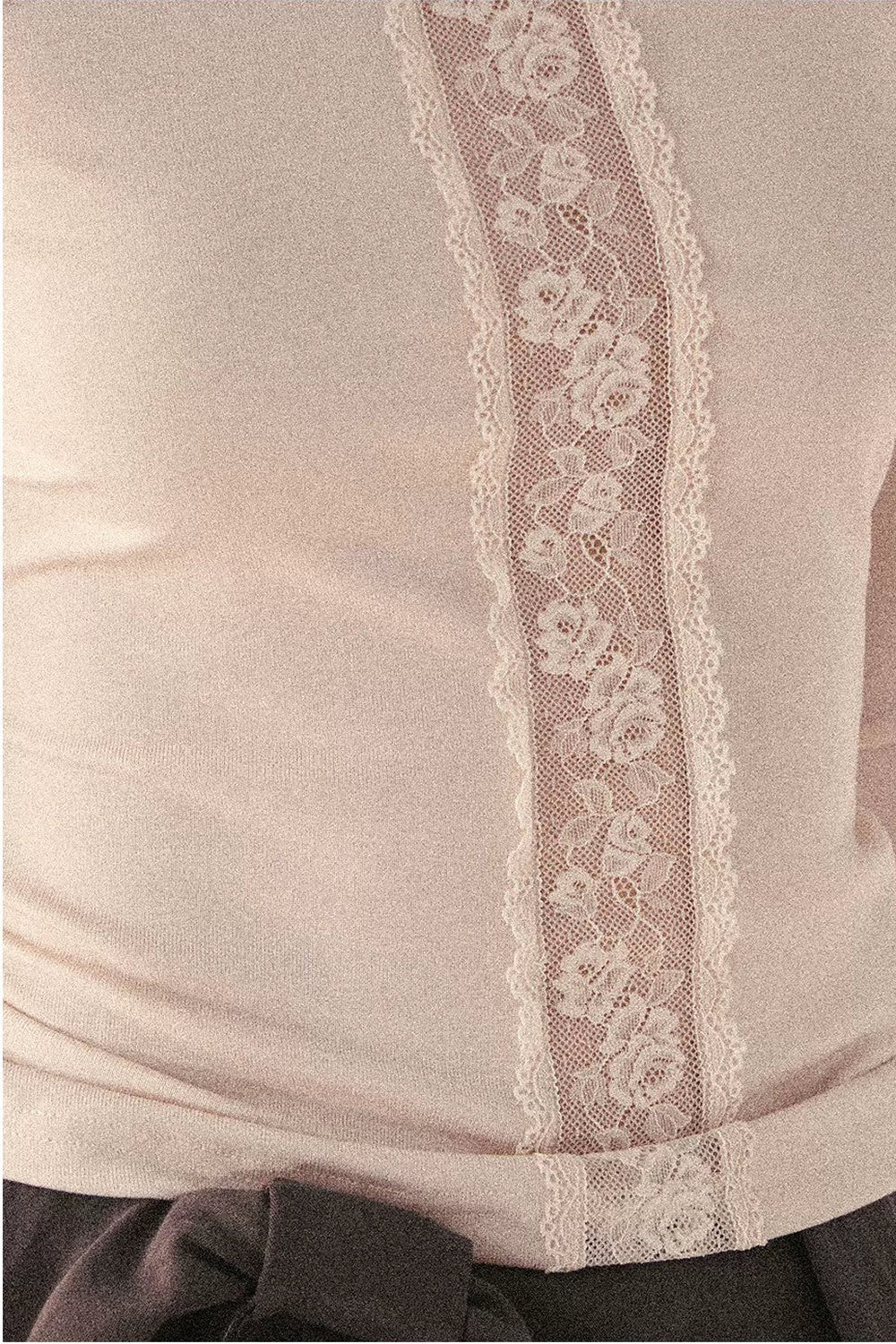 Lace Off-Shoulder Cropped Top