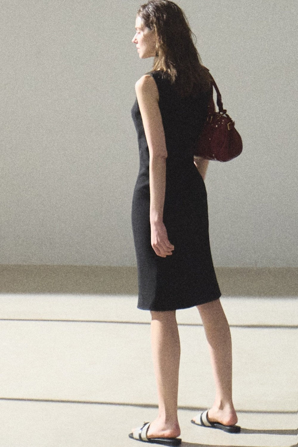 Acetate Black Tank Dress