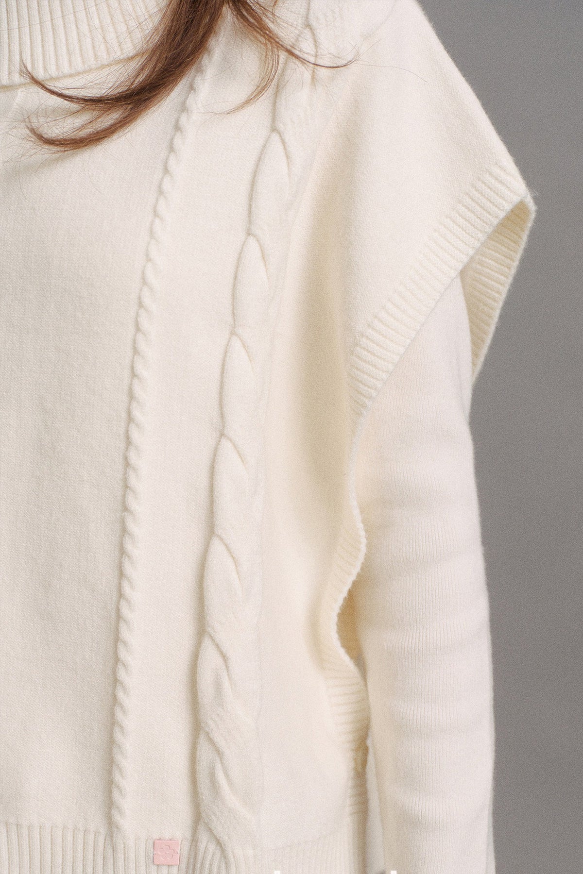 Cable Knit Cape and Top Set