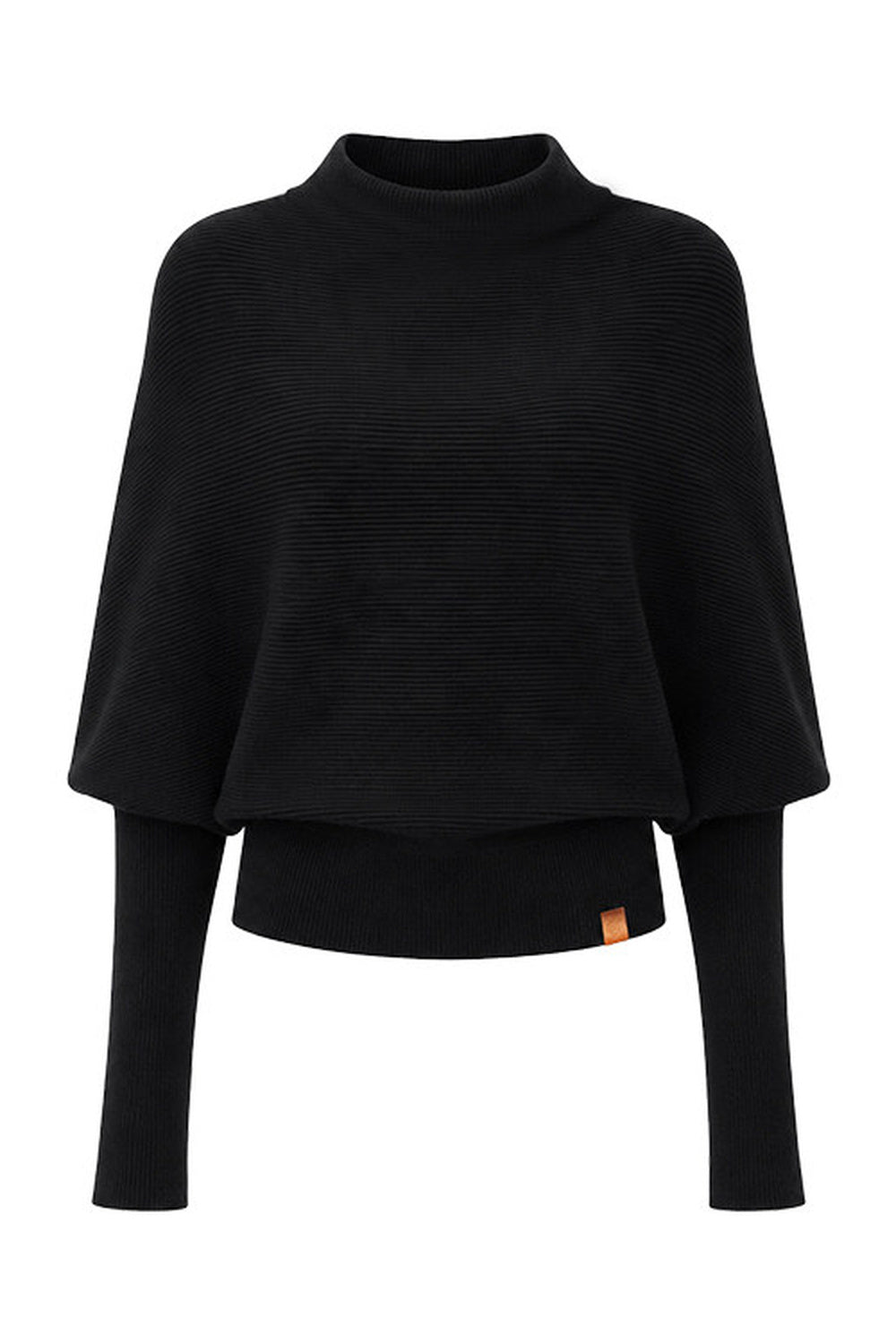 Batwing Knit Top and Polka Long Skirt Set-Up