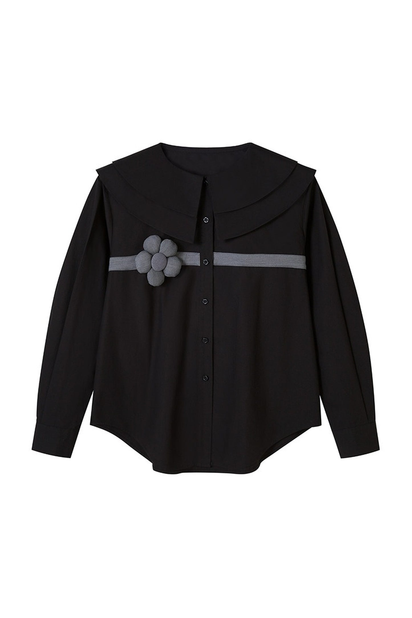 3D Floral Long Sleeve Shirt