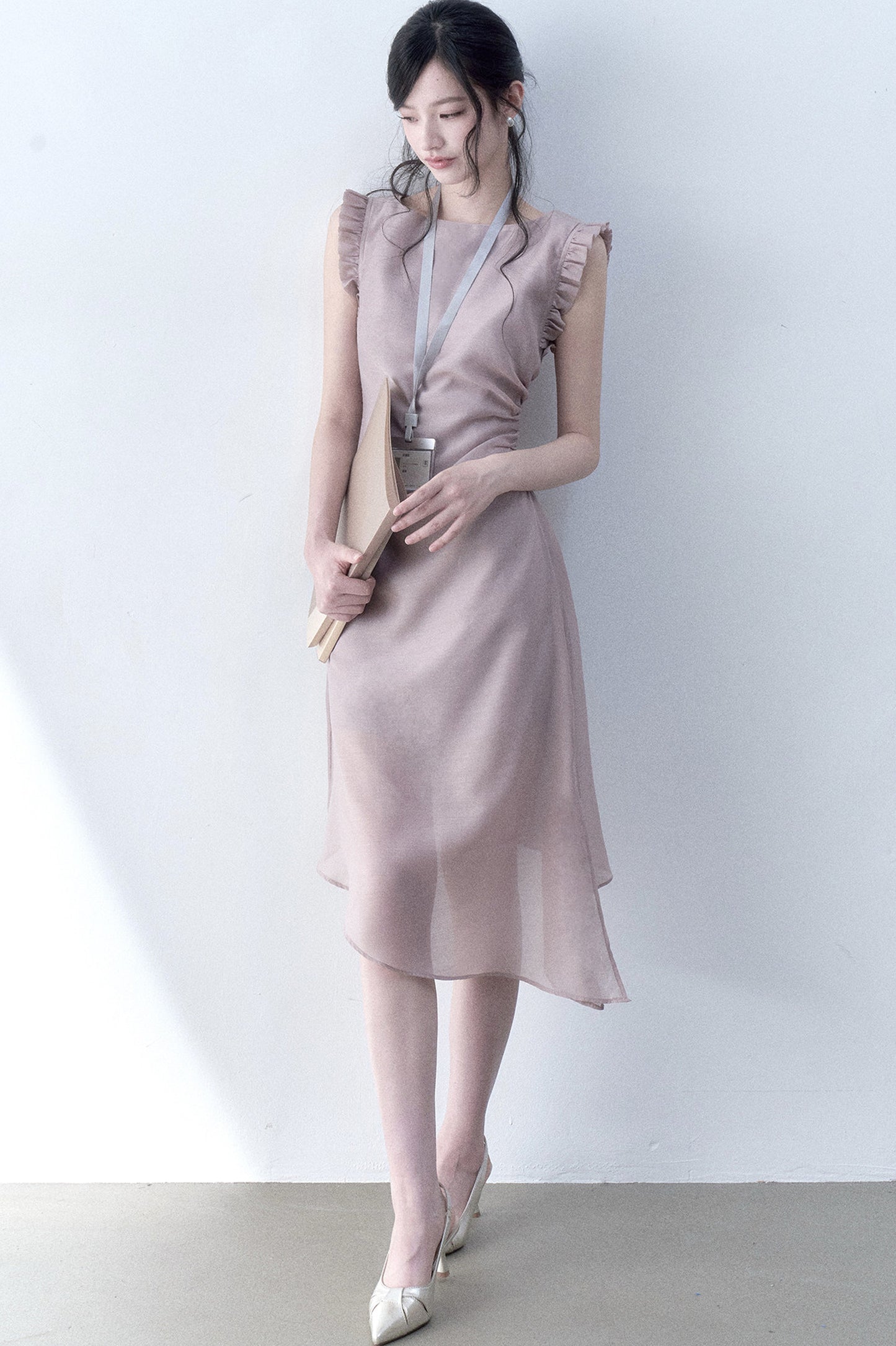 Inclined Moonlight Asymmetrical Dress